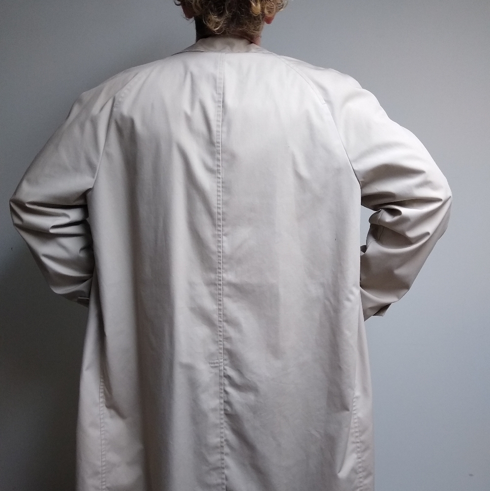 Trench Coat Men's London Fog Size 42 Long Classic - Picture 6 of 15